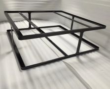 發絲黑銅金不銹鋼酒店餐桌家具